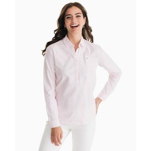 *Southern Tide Women's Oxford Hadley Popover Shirt - P-16